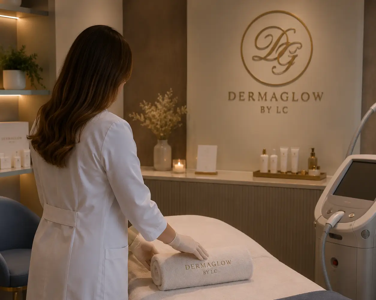 Clinique Dermaglow | Dermaglow By LC Clinique Dermaglow avec équipement esthétique.